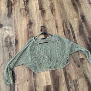 Zara khaki green colored top. Like new!